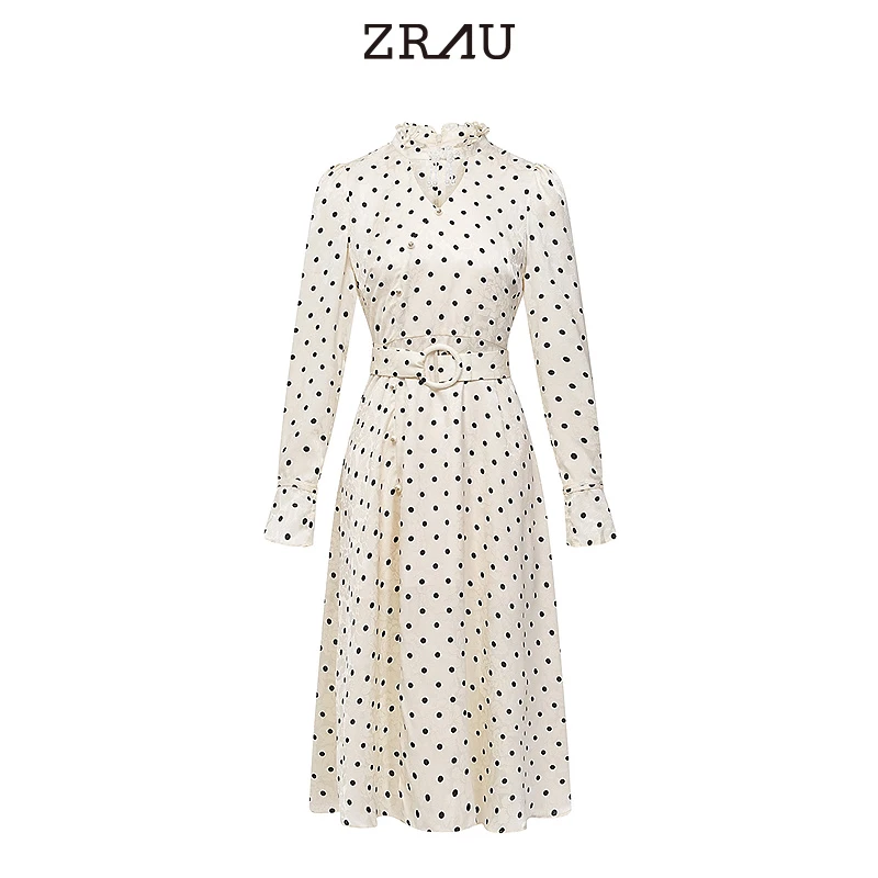 【昕昕严选】ZRAU波点印花连衣裙Z1241L0021