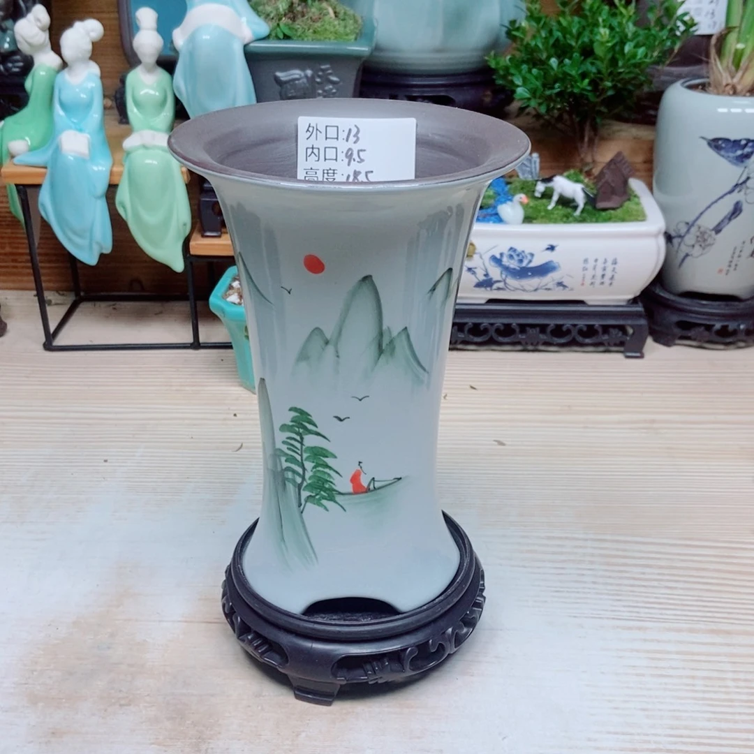 瓷片陶瓷花盆陶瓷艺术