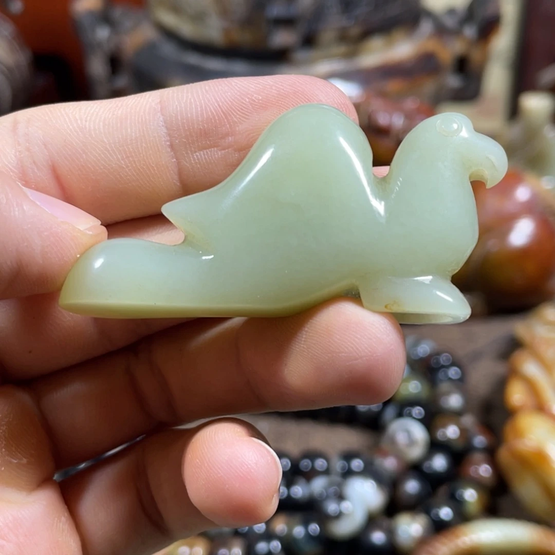 和田玉未镶嵌吊坠(不含链)