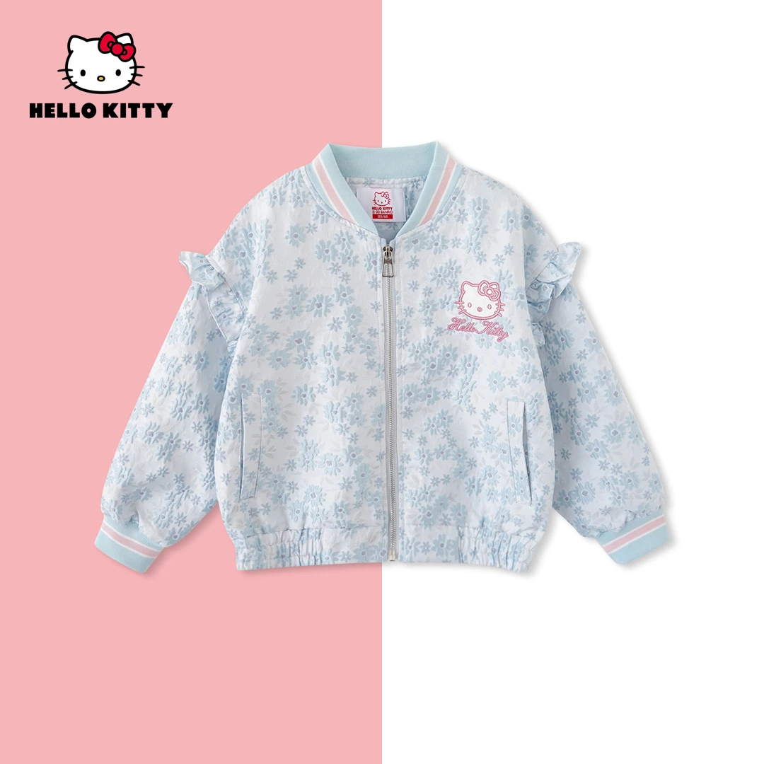 HelloKitty春季新款女童装休闲碎花棒球服女宝外套AC5128MK080 AD