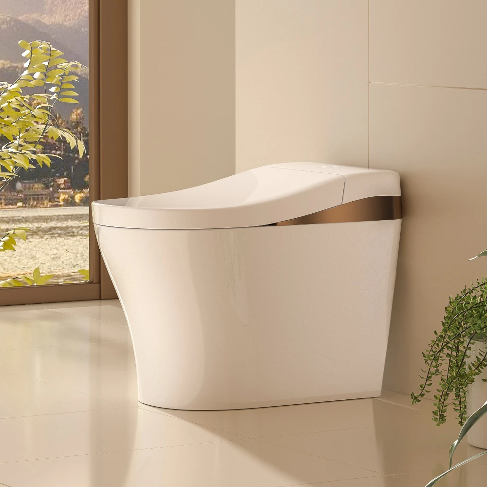 【人体工学轻智能】卫小二S60智能马桶家用坐便器半自动马桶陶瓷