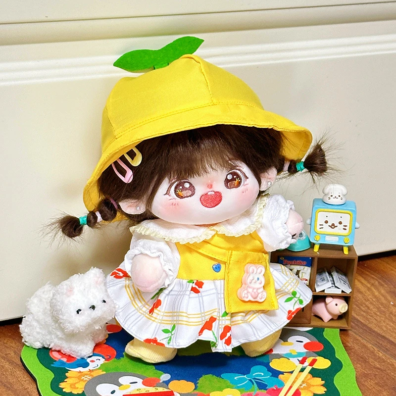 棉花娃娃衣服20cm娃衣女娃可爱漂亮连衣裙子春夏套装毛绒玩偶换装
