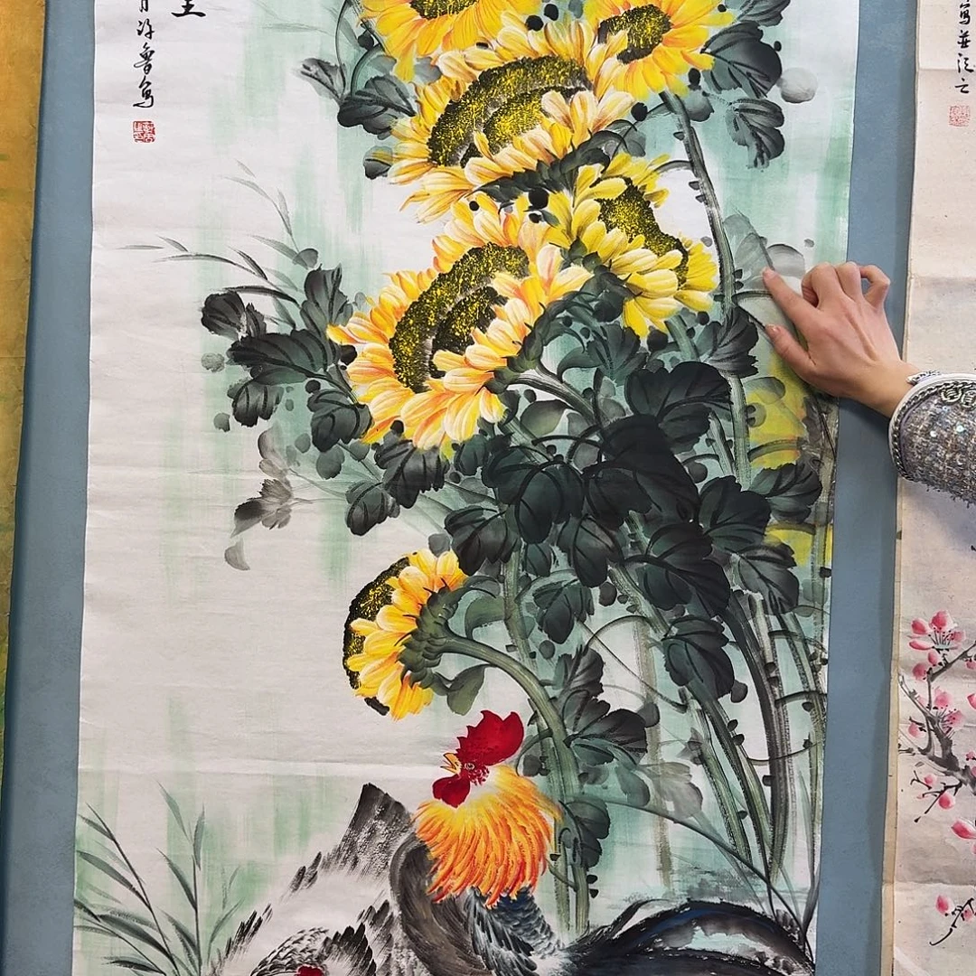纯手绘国画作品好看