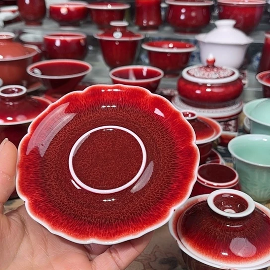 景德镇陶瓷红马坊杯垫