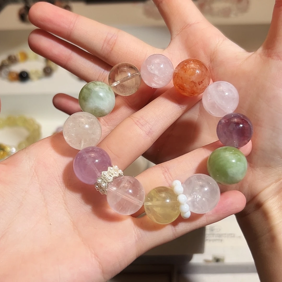 合金手链烟晶多宝