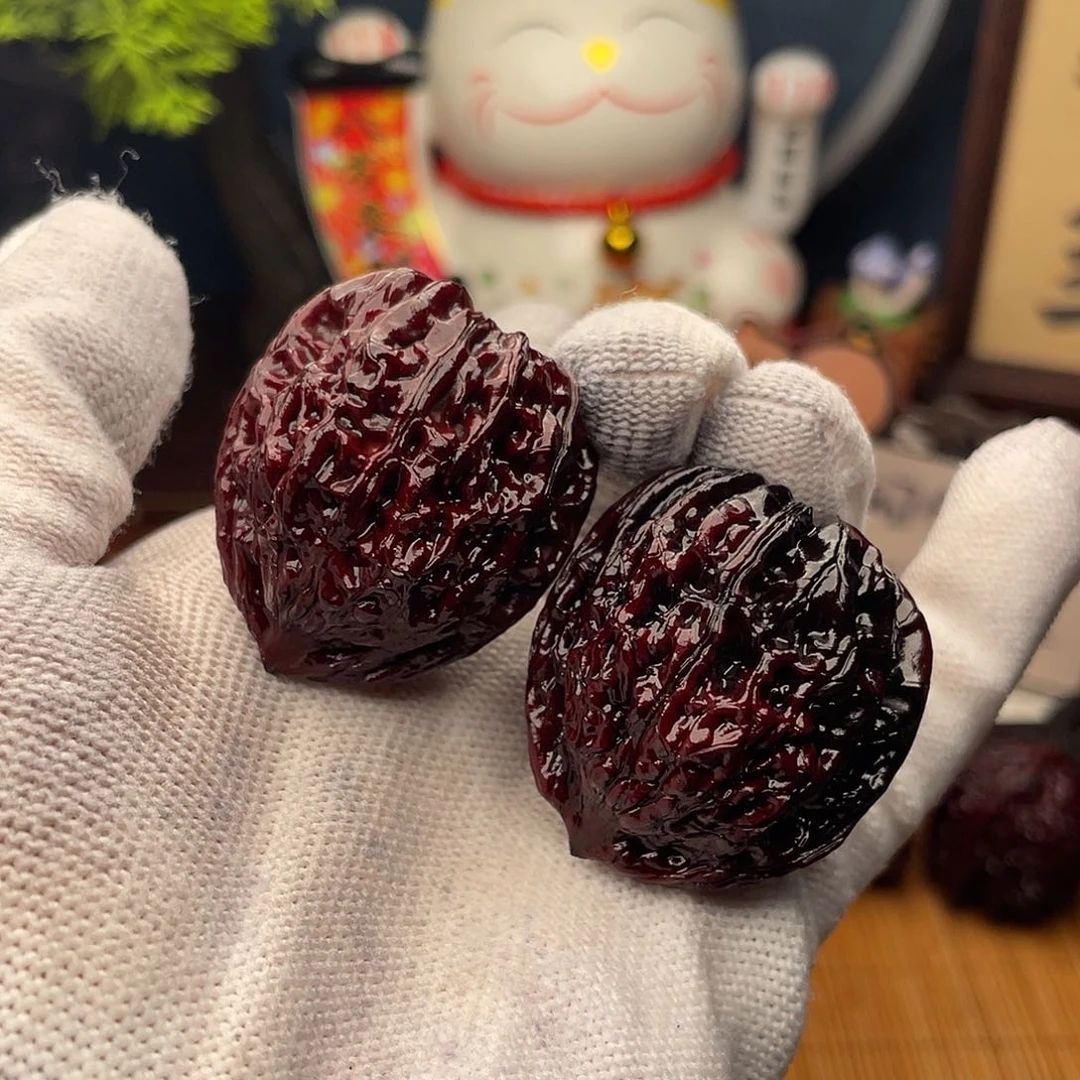 吊坠文玩核桃红山果