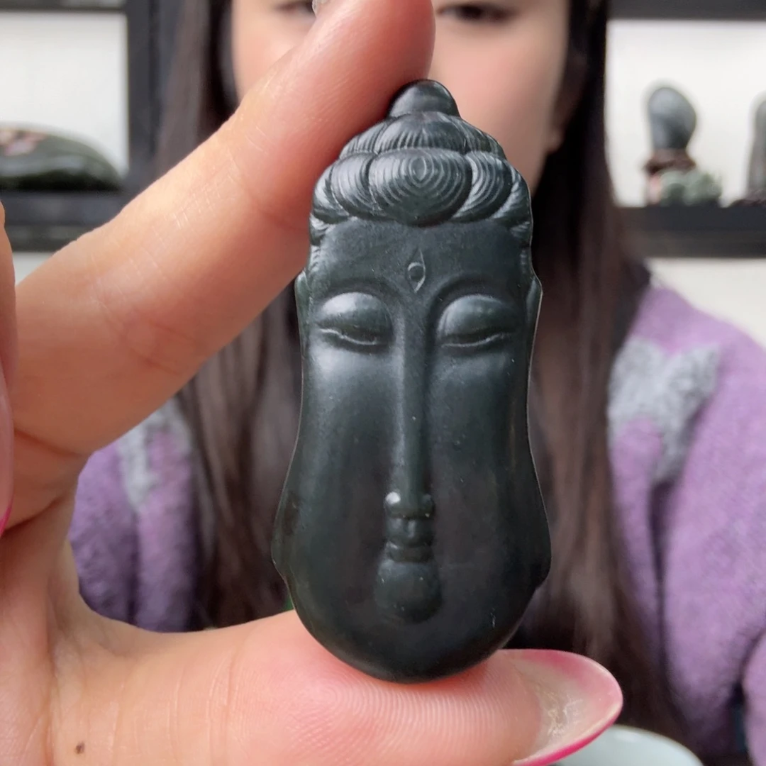 和田玉未镶嵌吊坠(不含链)