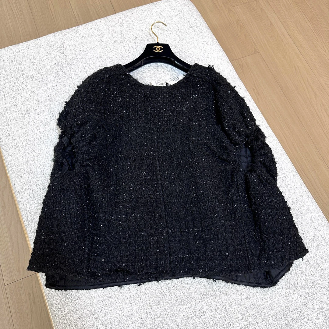 99新 Celine/思琳 带金丝线的秀款编织上衣 34码 00425