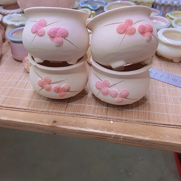 红陶陶瓷花盆当场满12包邮