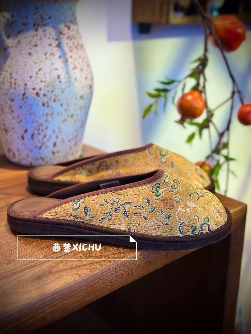 西楚八宝拖鞋-【新款-西楚XICHU手工千层底布鞋】软底百搭中国风