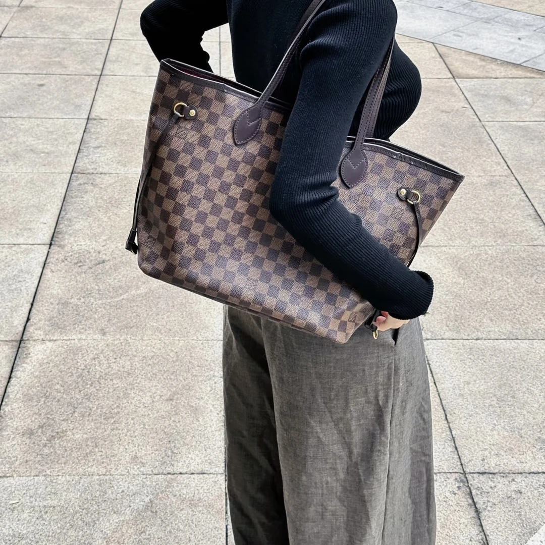 95新 LouisVuitton/路易威登 LV棋盘格购物袋972983