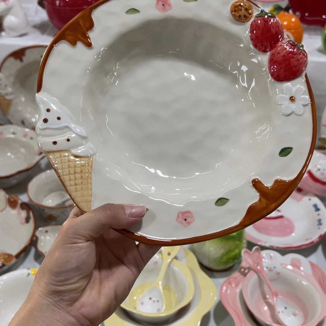 摆件高温陶瓷釉下彩正品！9.5