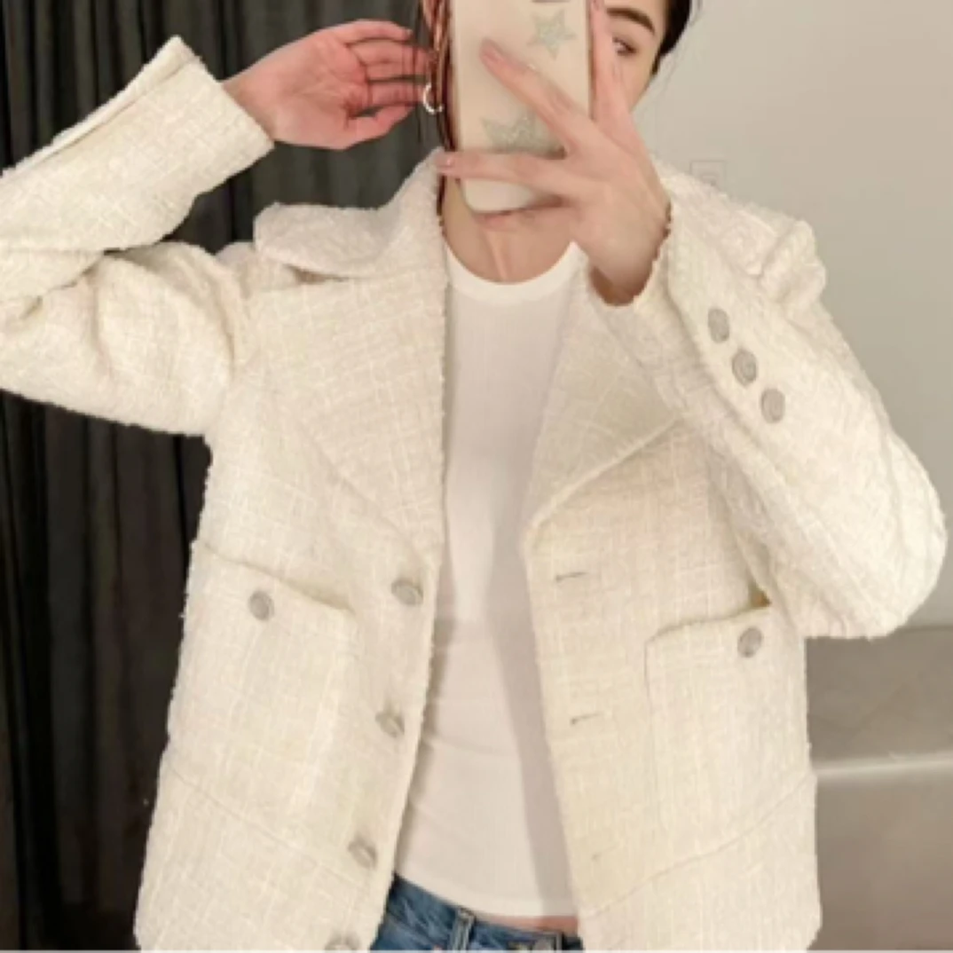 99新 Chanel/香奈儿 chanel 白色 翻领  外套 99新 36码 A799