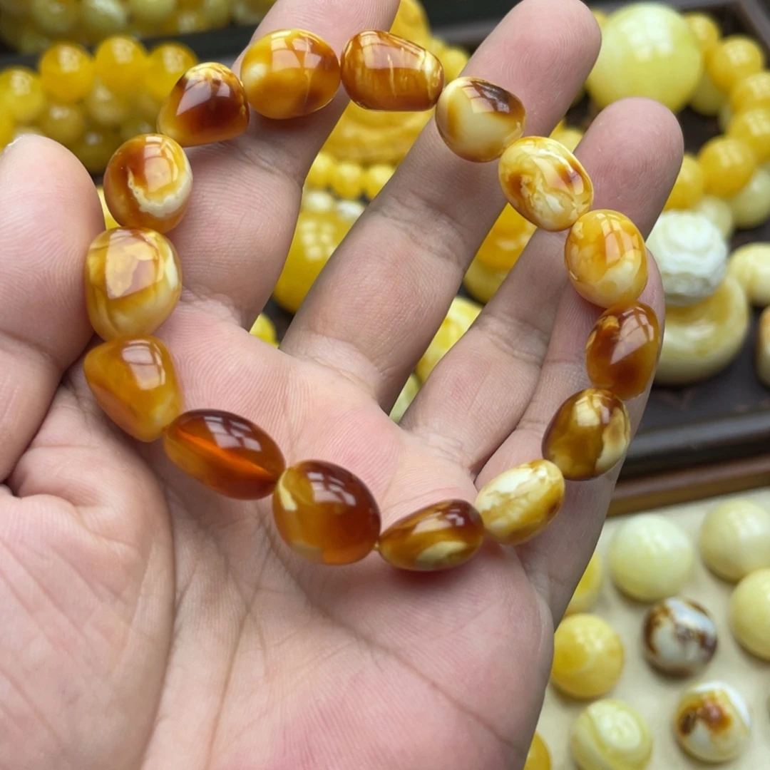 琥珀未镶嵌颈饰琥珀蜜蜡