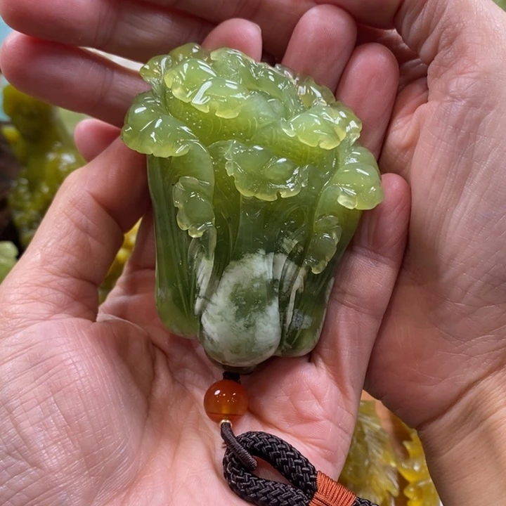 蛇纹石玉未镶嵌手把