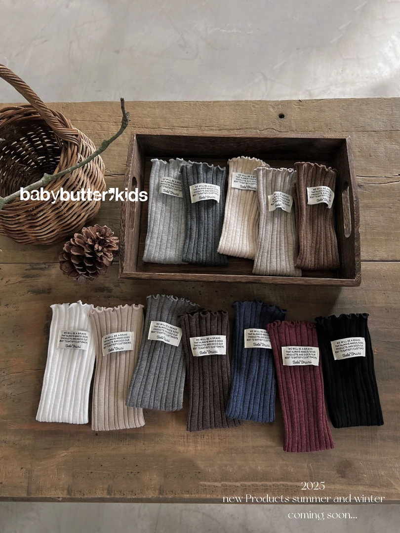 女童袜子秋款花边精梳棉小腿袜儿童中筒袜森系少女女孩长筒袜MH