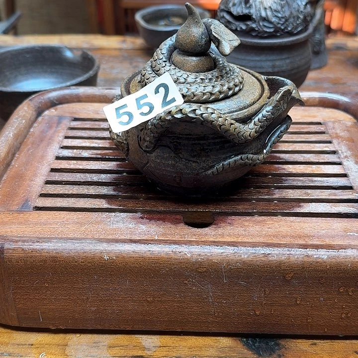 纯手工制作粗陶茶具