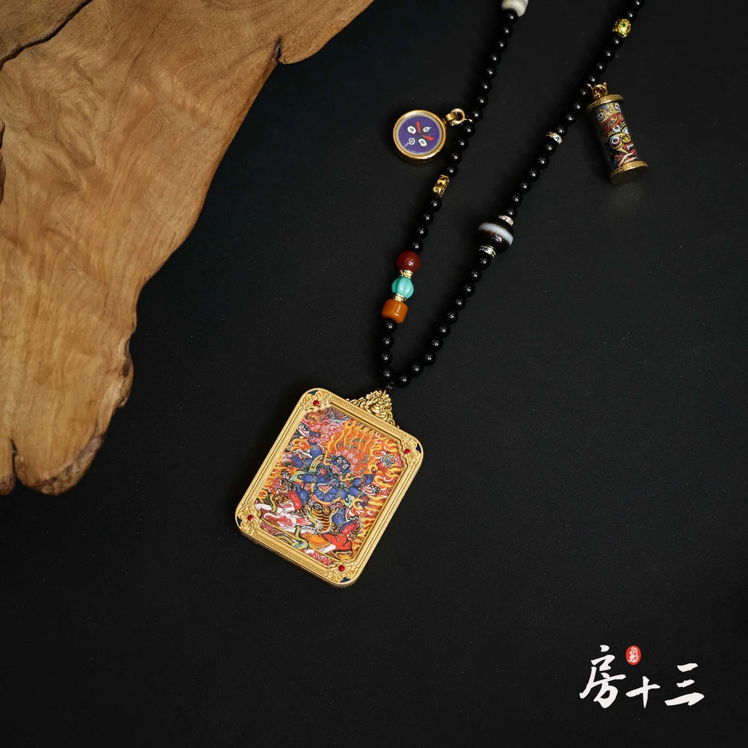 【房十三】一本万利大黑天扎基拉姆双面唐卡9.23