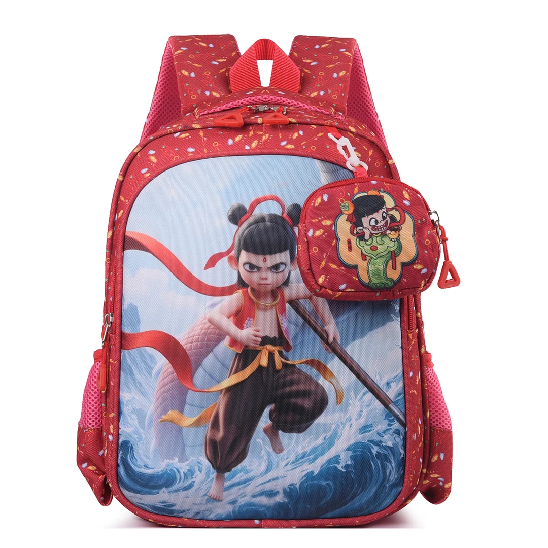 哪吒之魔童闹海书包幼儿园中班大班一年级大容量男女护脊卡通背包