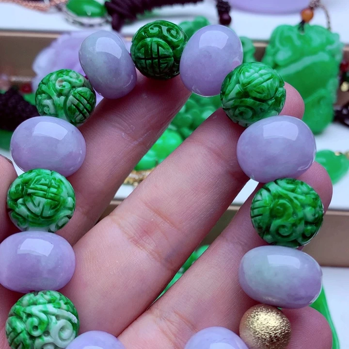 翡翠未镶嵌手链手串