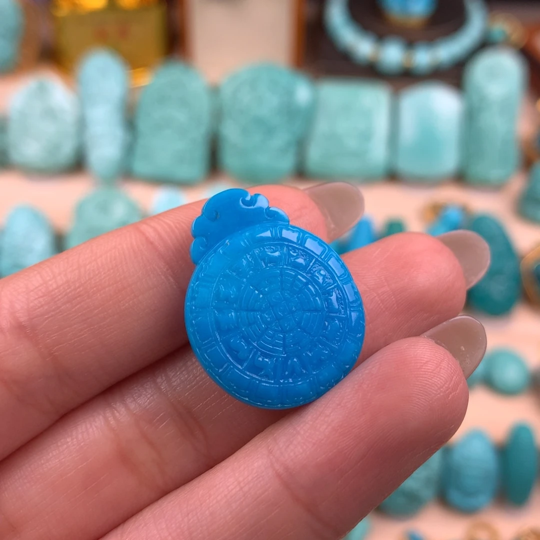 绿松石未镶嵌牌子