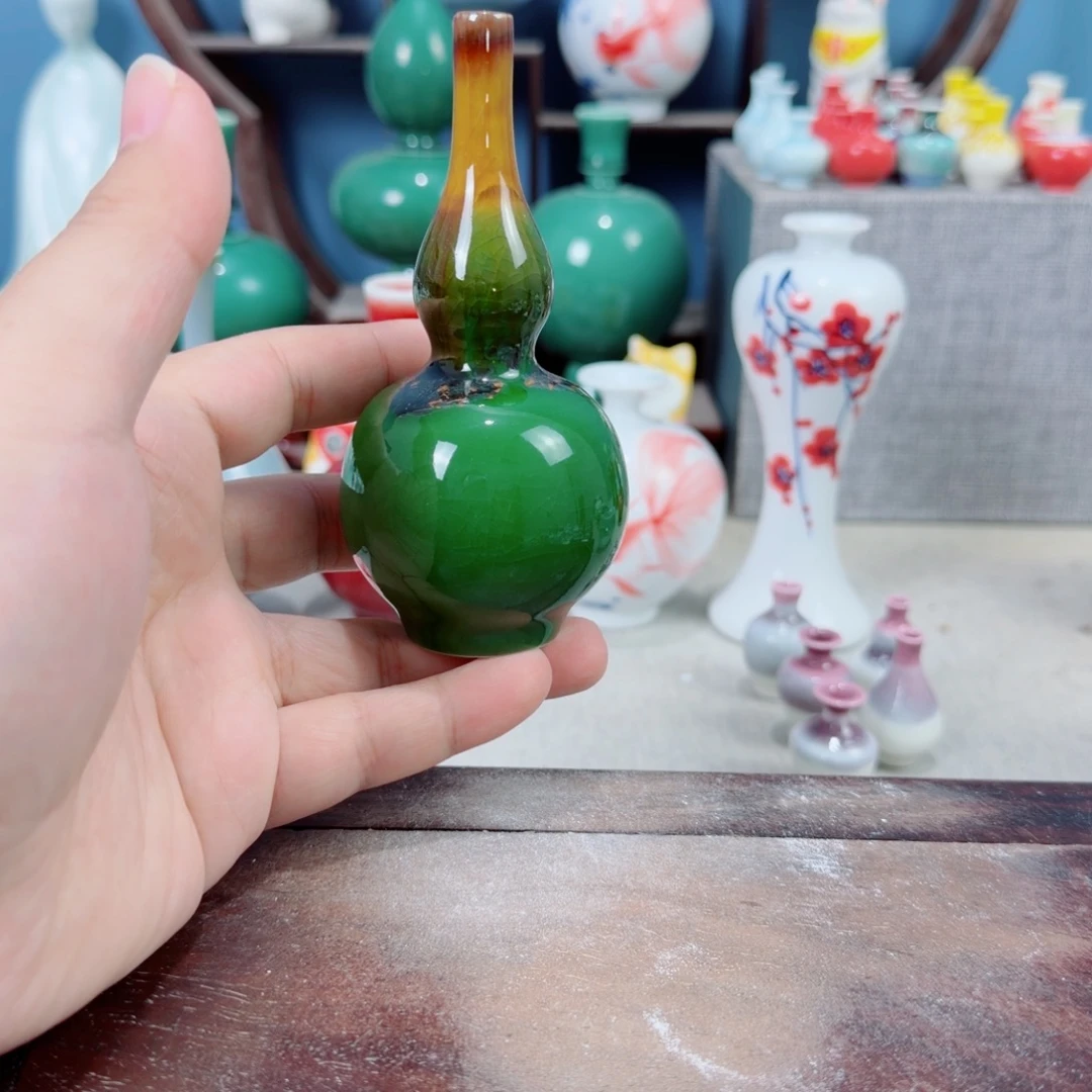 陶瓷手工小花器摆件