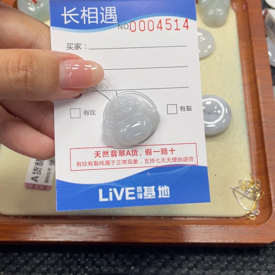 颈饰未镶嵌翡翠翡翠吊坠x4514