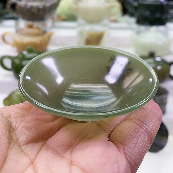 未镶嵌和田玉挂件茶杯40m l