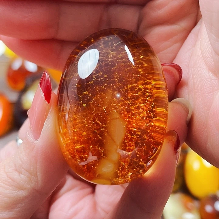 琥珀颈饰未镶嵌吊坠