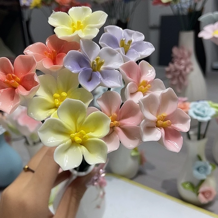 陶瓷纯手工捏花设计