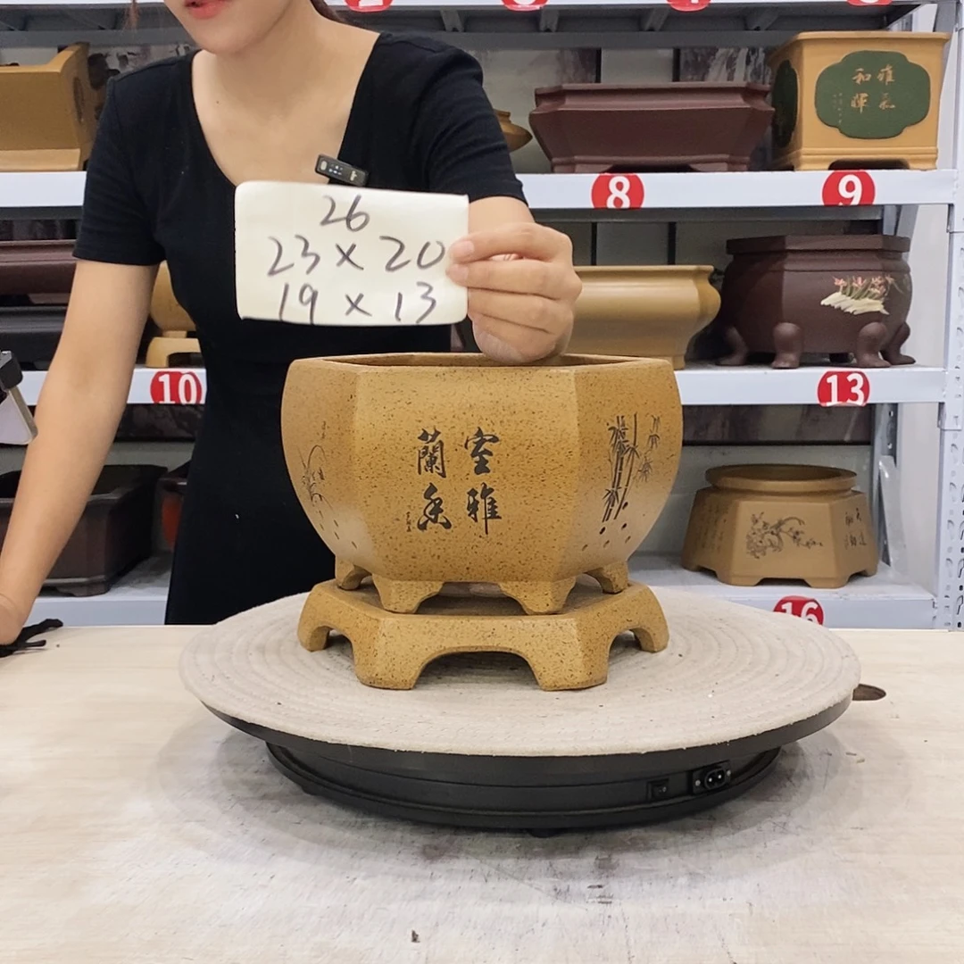 紫砂花盆紫砂花盆