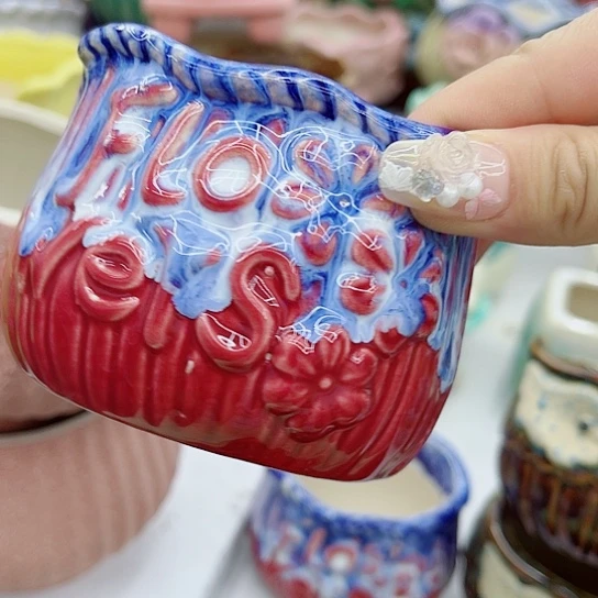 多肉绿植陶瓷花盆9.9，有空