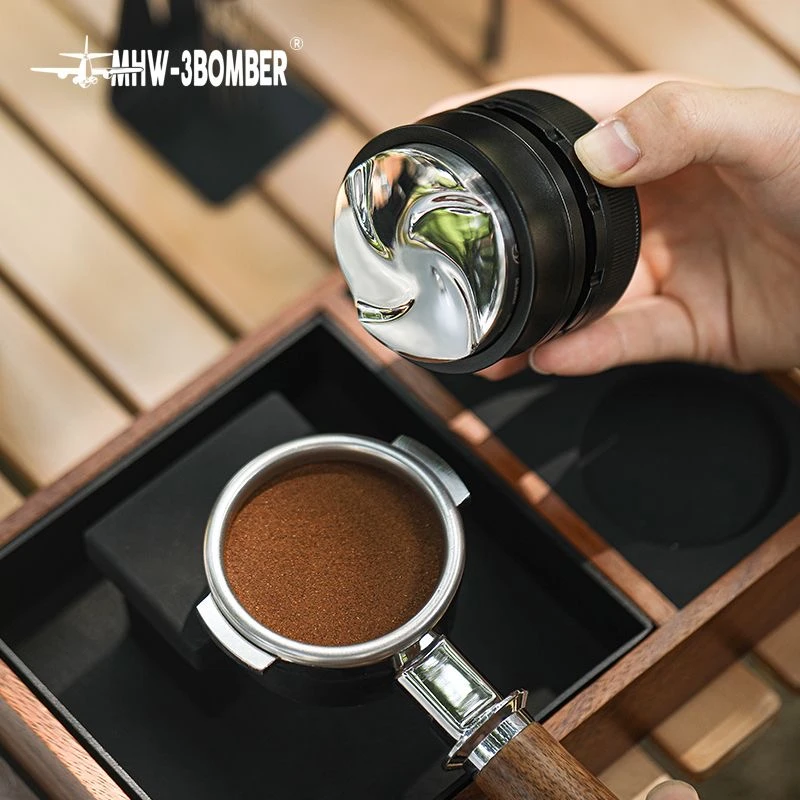 MHW-3BOMBER/轰炸机飓风重力布粉器58mm自适应高度意式咖啡布粉器