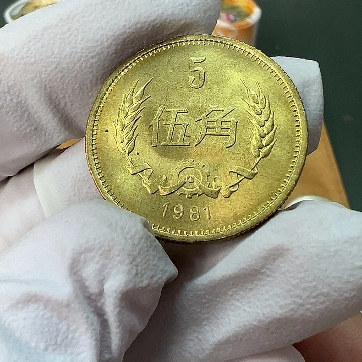 其他普通金属1981年5角一枚扣盒