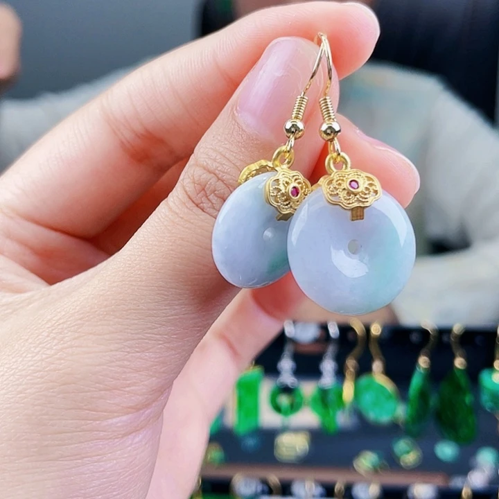 翡翠耳饰未镶嵌饰品