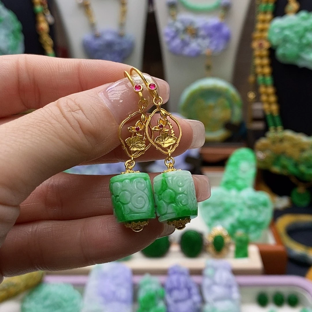 翡翠未镶嵌颈饰天然