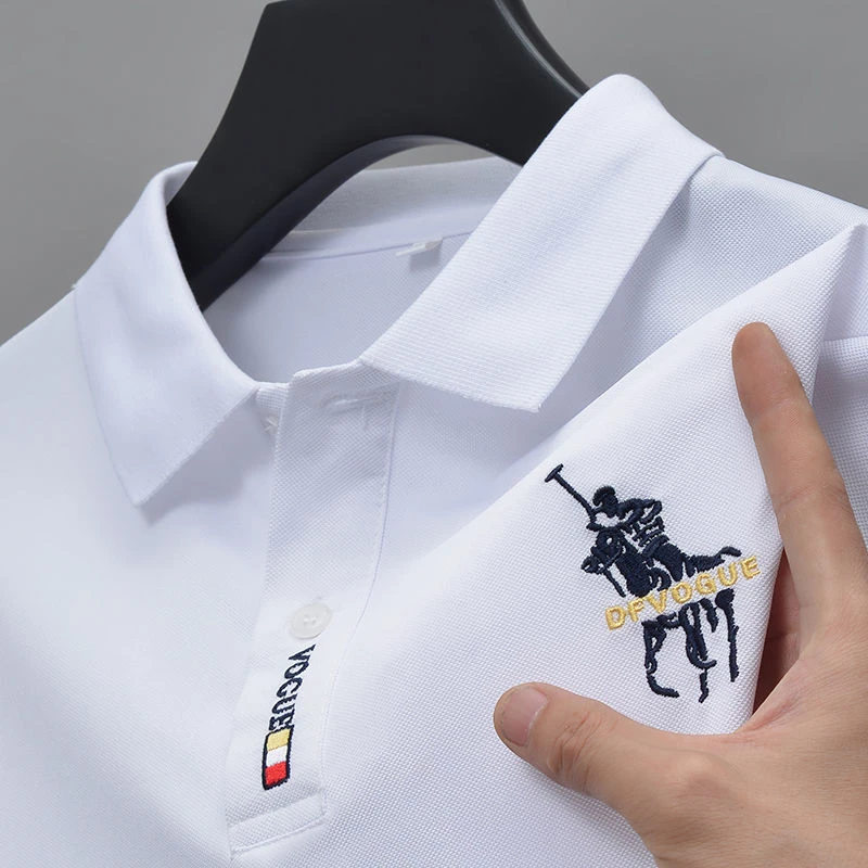 【高奢限定 买一送一】夏季Polo衫男士刺绣翻领大码商务休闲行政