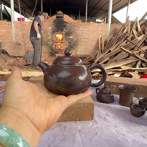 戬谷龙窑柴烧茶壶180cc1