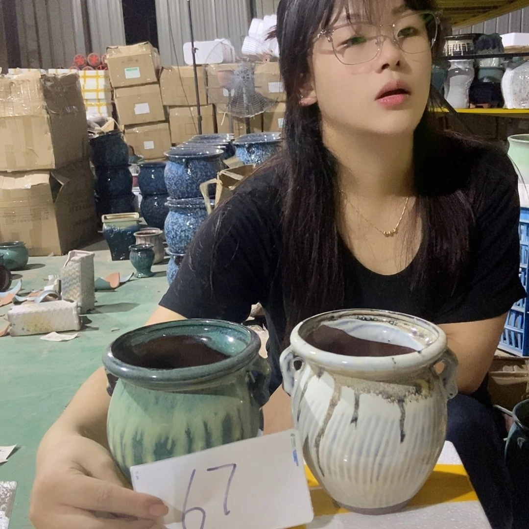 宜兴紫砂粗陶花盆67