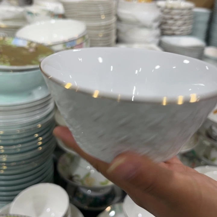 瓷片4.5寸碗六个哇塞