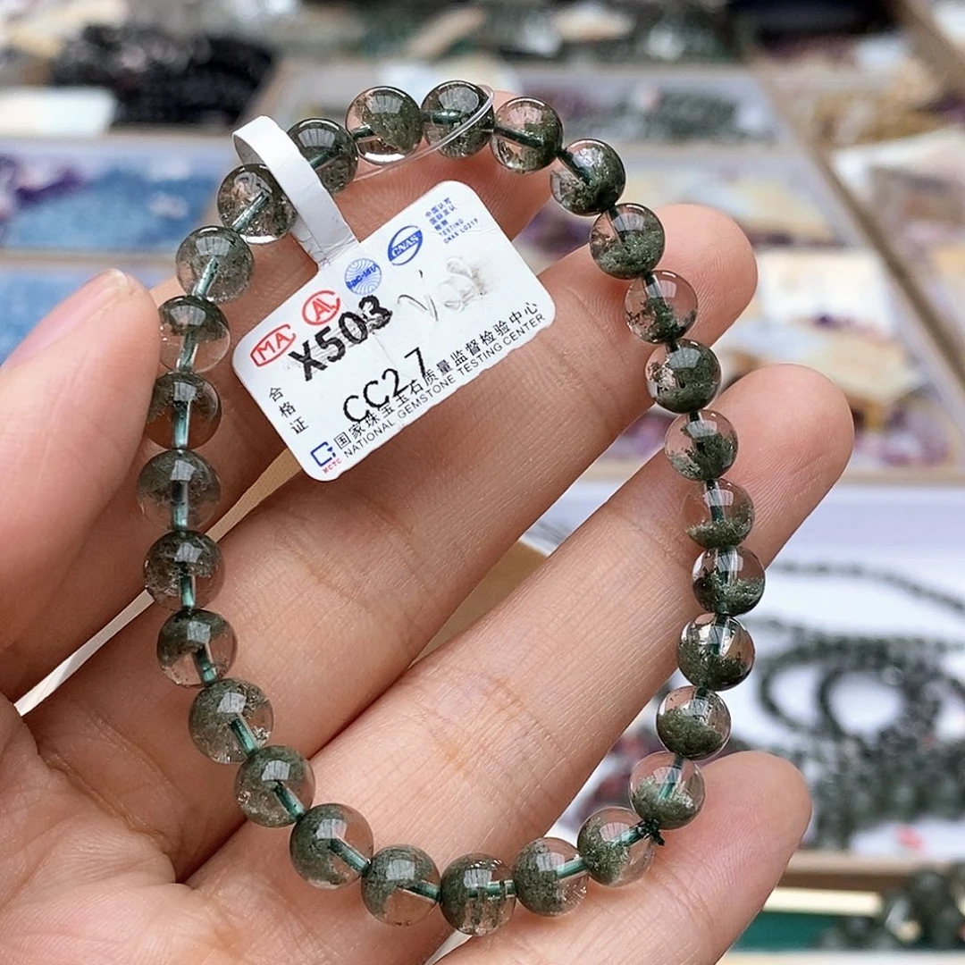 水晶手链未镶嵌X503绿幽灵