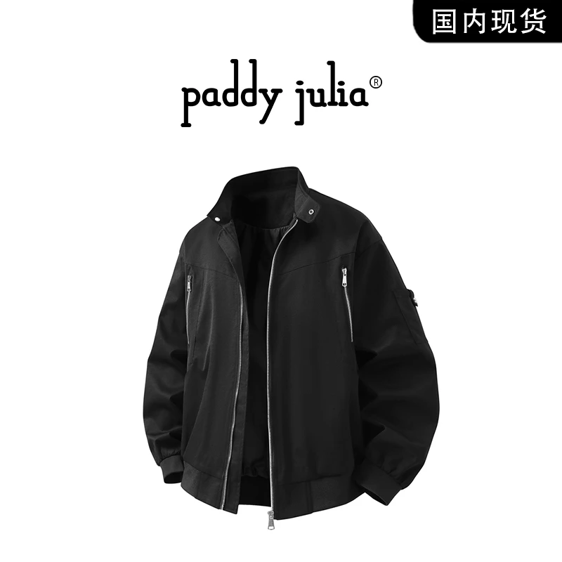 Paddy julia美式夹克男士冬季加绒加厚保暖休闲轻奢痞帅外套男装