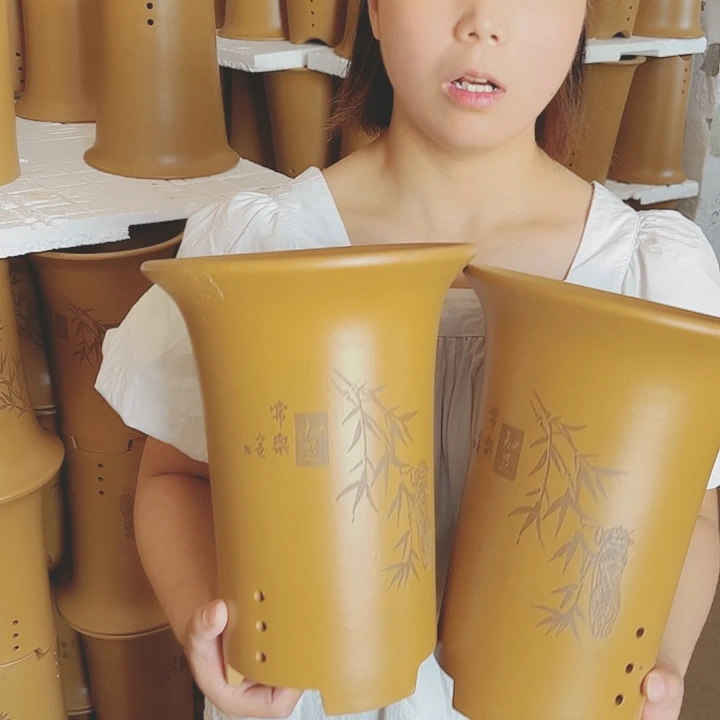 宜兴紫砂精品花盆