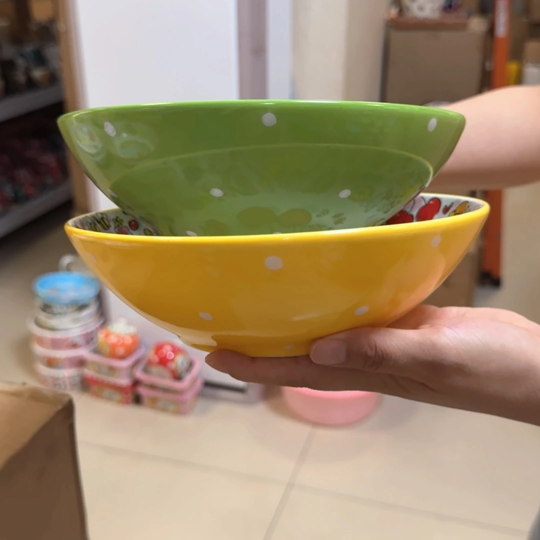 陶瓷荷兰太太8英尺大深盘两只看图