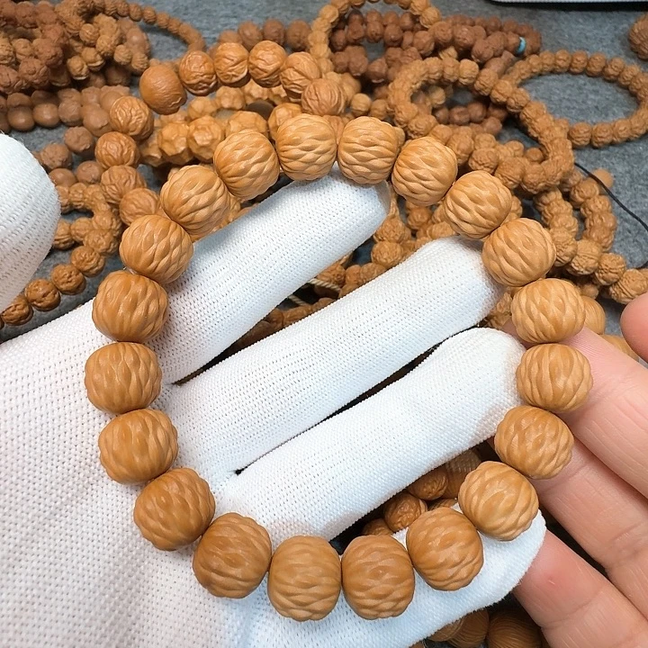 猴头核桃手串猴头雕刻龙鳞老型手串