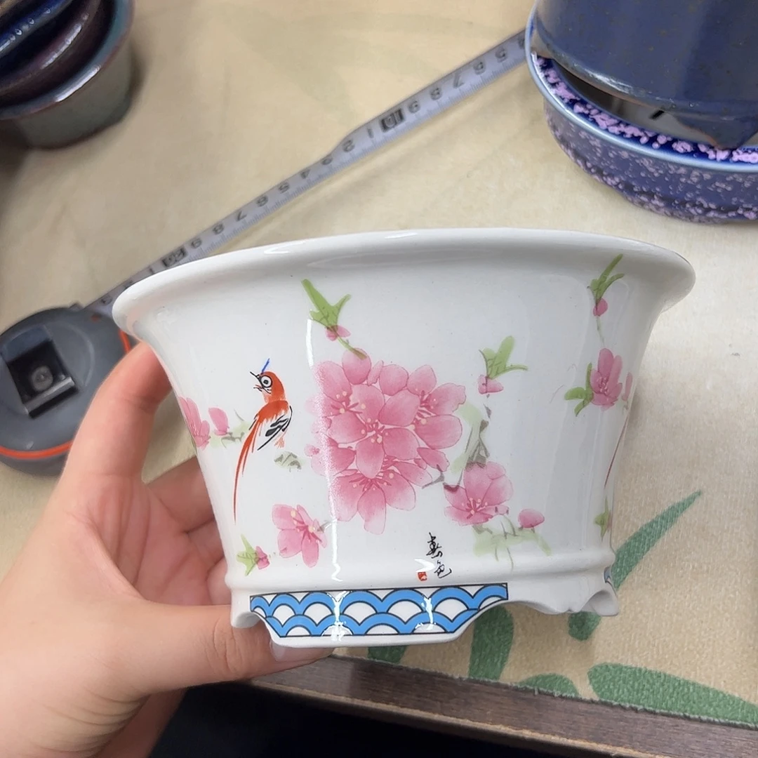 紫砂花盆623号瑕疵15/8cmm