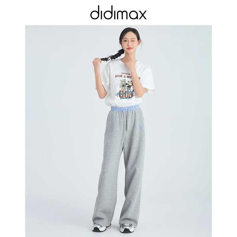 DIDIMAX春季新款时尚运动裤休闲裤女款长裤宽松版型长裤C52218