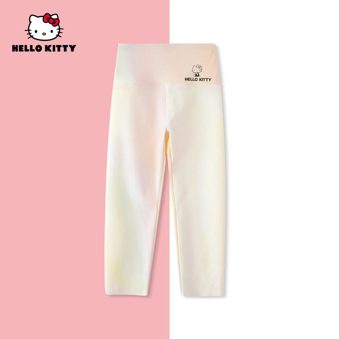 HelloKitty夏季新款女童时尚炫彩芭比裤儿童九分裤AC5224YP301 KT