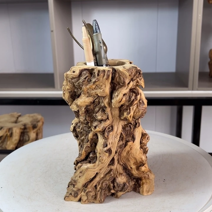 木石榴木吉他茶桶笔筒