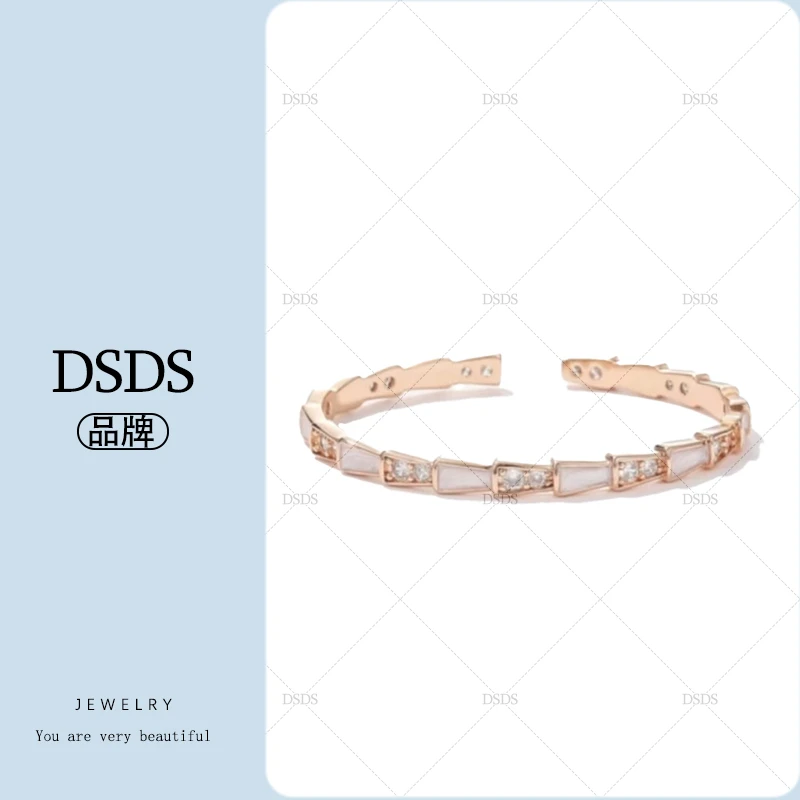 合金珐琅手镯  【DSDS】气质百搭经典蛇骨开口手镯